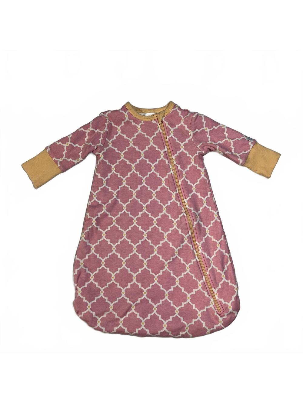 Boppy 0-3 months Bunting Sleep Bag Pink Lattice Print Infant Layette Nursery